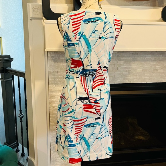 Women's Chaps Sailboat Lace-Up Dress - Picture 5 of 9